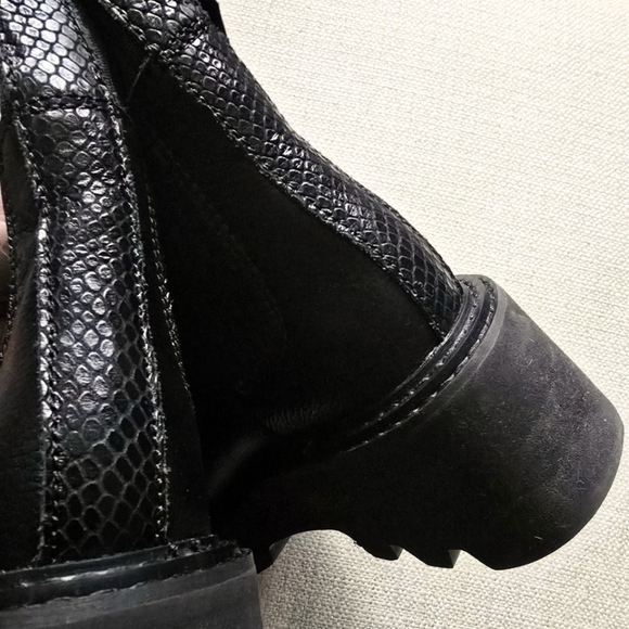 DOLCE VITA Hoven Boots Women's Black Platform Chelsea Lug Combat Size 8.5 NWT - Picture 9 of 12